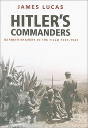 Cover of: Hitler's commanders by James Sidney Lucas