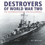 Cover of: Destroyers of World War Two by M.J. Whitley