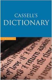 Cover of: Cassell's English Dictionary by Lesley Brown
