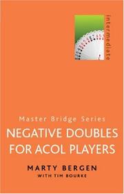Cover of: Negative Doubles for Acol Players (Master Bridge Series)