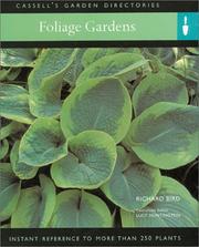 Cover of: Foliage gardens by Bird, Richard