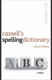 Cover of: Cassell's Spelling Dictionary