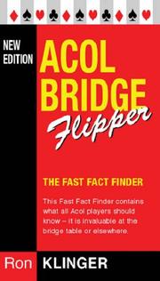 Cover of: Acol Bridge Flipper: The Fast Fact Finder (Master Bridge Series)