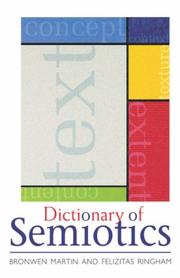 Cover of: Dictionary of Semiotics