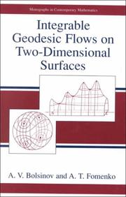 Cover of: Integrable geodesic flows on two-dimensional surfaces