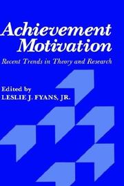 Cover of: Achievement motivation