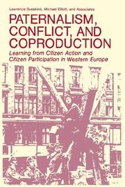 Cover of: Paternalism, conflict, and coproduction by Lawrence Susskind