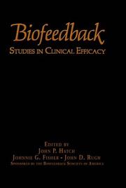 Cover of: Biofeedback | 