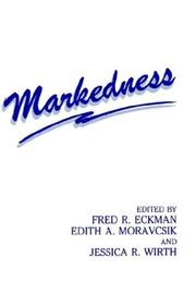 Cover of: Markedness | Fred Eckman