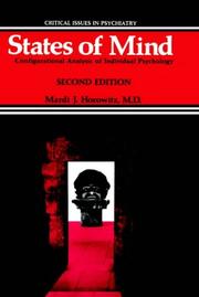 Cover of: States of mind: configurational analysis of individual psychology