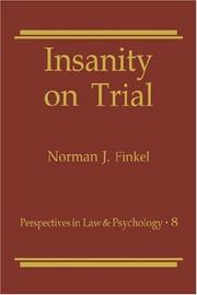 Cover of: Insanity on trial