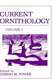 Cover of: Current Ornithology, Volume 7 (Current Ornithology) | D.M. Power