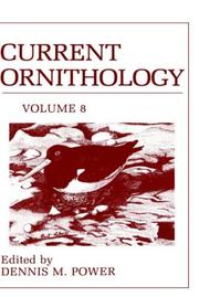 Cover of: Current Ornithology, Volume 8 (Current Ornithology) by D.M. Power