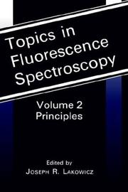 Cover of: Topics in Fluorescence Spectroscopy: Volume 2 by Joseph R. Lakowicz