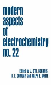 Cover of: Modern Aspects of Electrochemistry / Volume 22 (Modern Aspects of Electrochemistry) | 