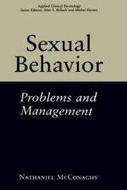 Cover of: Sexual behavior: problems and management
