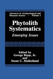 Cover of: Phytolith Systematics: Emerging Issues (Advances in Archaeological and Museum Science)