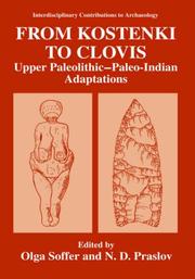 Cover of: From Kostenki to Clovis: Upper Paleolithic Paleo-Indian adaptations