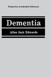 Cover of: Dementia