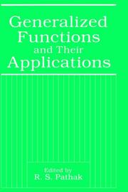 Cover of: Generalized functions and their applications