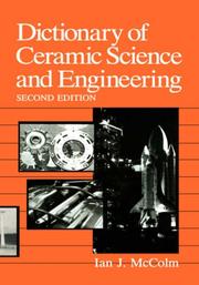Cover of: Dictionary of ceramic science and engineering