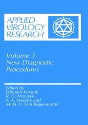 Cover of: New diagnostic procedures by Edouard Kurstak