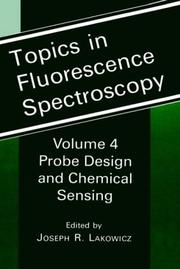 Cover of: Topics in Fluorescence Spectroscopy: Volume 4 by Joseph R. Lakowicz