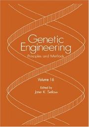 Cover of: Genetic Engineering: Principles and Methods: Volume 16 (Genetic Engineering: Principles and Methods) by Jane K. Setlow
