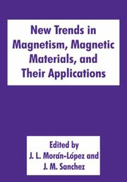 Cover of: New trends in magnetism, magnetic materials, and their applications