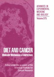 Cover of: Diet and cancer by Maryce M. Jacobs