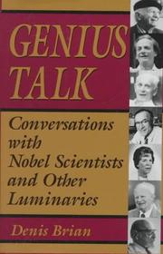 Cover of: Genius talk by Denis Brian