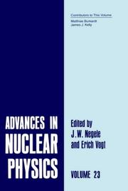 Cover of: Advances in Nuclear Physics: Volume 23 (Advances in Nuclear Physics)