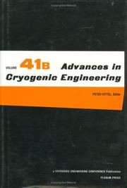 Cover of: Advances in Cryogenic Engineering by Peter Kittel
