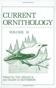 Cover of: Current Ornithology, Volume 13 (Current Ornithology)