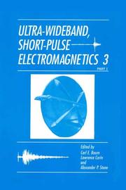 Cover of: Ultra-wideband, short-pulse electromagnetics 3