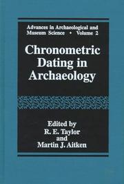 Cover of: Chronometric Dating in Archeology (Advances in Archaeological and Museum Science) by 