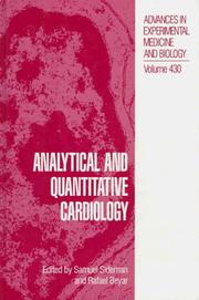 Cover of: Analytical and quantitative cardiology