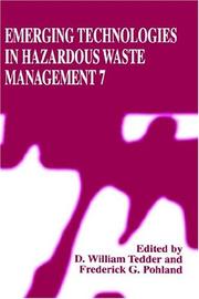 Cover of: Emerging Technologies in Harzadous Waste Management 7