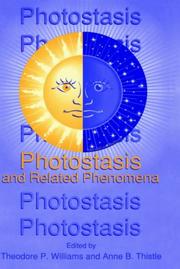 Cover of: Photostasis and related phenomena | 