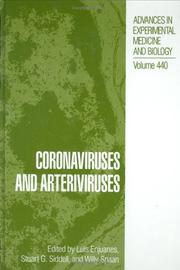 Cover of: Coronaviruses and arteriviruses by edited by Luis Enjuanes, Stuart G. Siddell, and Willy Spaan.