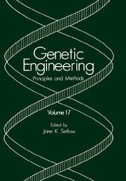 Cover of: Genetic Engineering: Principles and Methods: Volume 20 (Genetic Engineering: Principles and Methods)