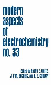 Cover of: Modern Aspects of Electrochemistry, Number 33 (Modern Aspects of Electrochemistry)