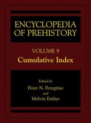 Encyclopedia of prehistory by Peter N. Peregrine, Melvin Ember