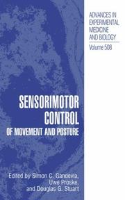 Cover of: Sensorimotor Control of Movement and Posture (Advances in Experimental Medicine and Biology)