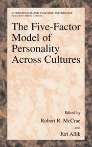 Cover of: The Five-Factor Model of Personality Across Cultures (International and Cultural Psychology)