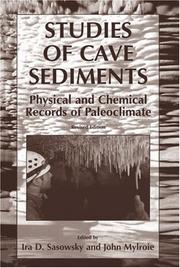 Cover of: Studies of Cave Sediments by 