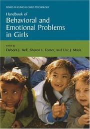 Cover of: Handbook of behavioral and emotional problems in girls