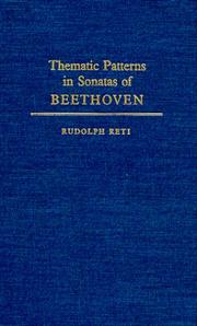 Cover of: Thematic patterns in sonatas of Beethoven