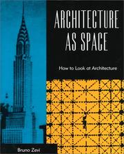 Cover of: Architecture as space: how to look at architecture