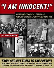 Cover of: I Am Innocent! by Jay Robert Nash